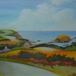 Peinture de la vue route de Saint-Quay Portrieux